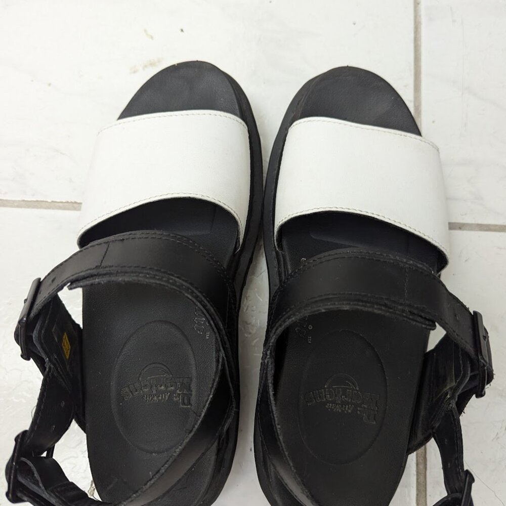 Dr Martens Chunky white and black sandals - size 7